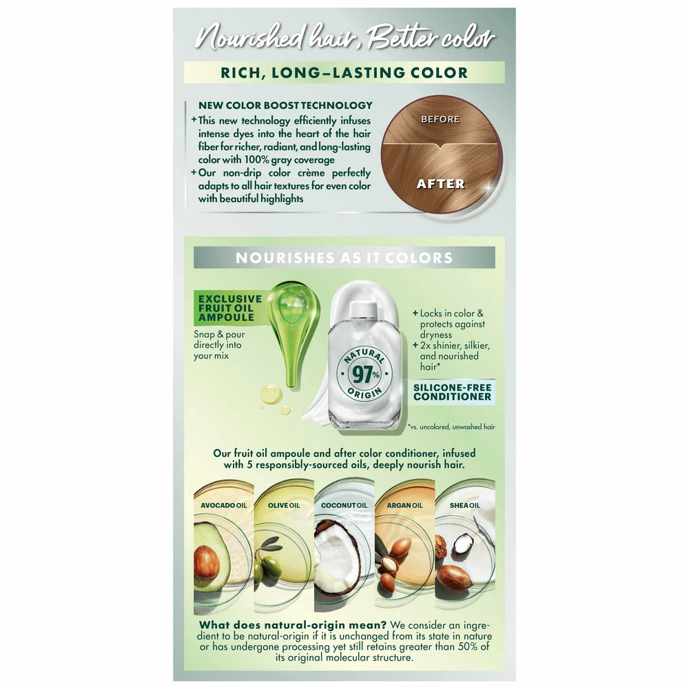 Garnier Nutrisse Nourishing Permanent Hair Color Creme - 80 Medium Natural Blond (Pack of 12)