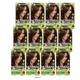 Garnier Nutrisse Nourishing Permanent Hair Color Creme - 50 Medium Natural Brown (Pack of 12)