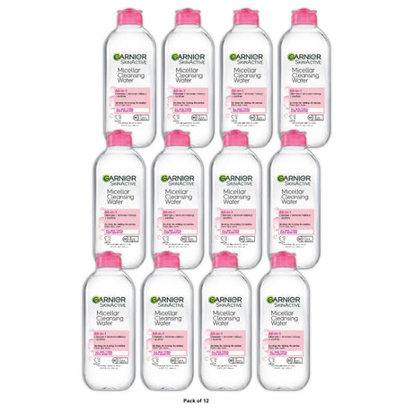 Garnier Micellar Water Hydrating Facial Cleanser & Makeup Remover - Basic Cleans 13.5 fl oz (Pack of 12)