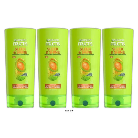 Garnier Fructis Sleek & Shine Conditioner for Frizzy, Dry, Unmanageable Hair - 21 fl oz(Pack of 4)