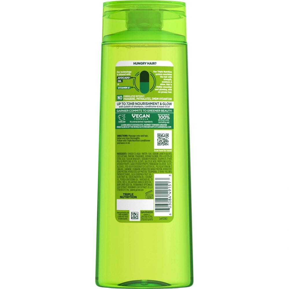 Garnier Fructis Triple Nutrition Shampoo Dry to Very Dry Hair 12.5 fl oz (Pack of 6)