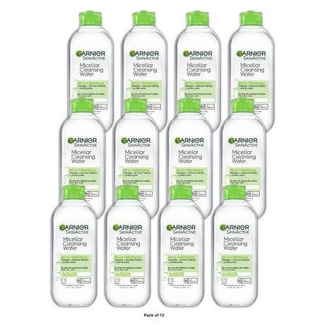 Garnier Mattifying Micellar Water Makeup Remover for Oily Skin 13.5 fl. oz (Pack of 12)