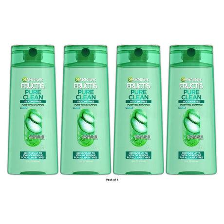 Garnier Fructis Pure Clean Purifying Shampoo with Vitamins B3 & B6 22 fl oz (Pack of 4)