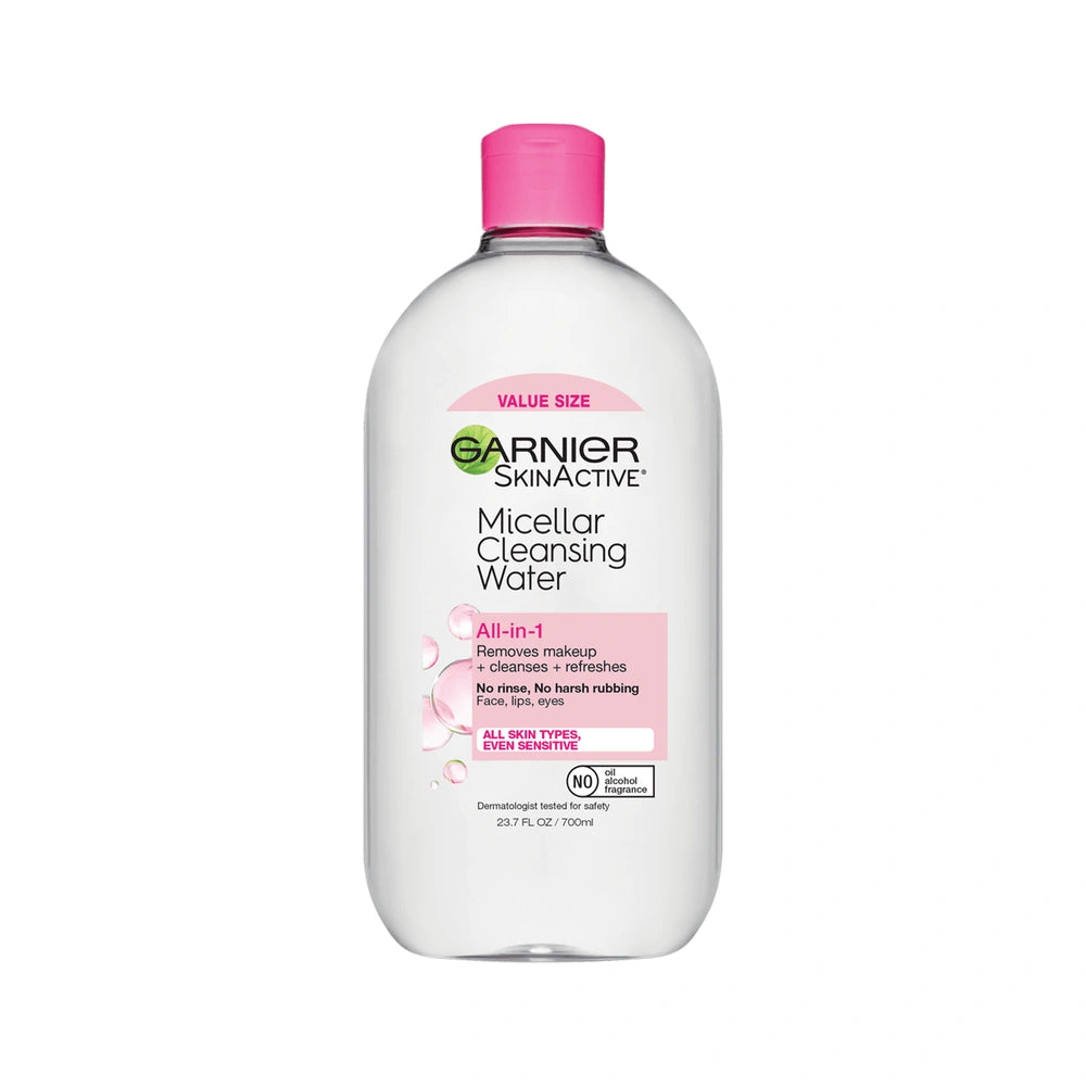 Garnier Micellar Water Hydrating Facial Cleanser &amp; Makeup Remover - Basic Cleans 23.7 fl oz (Pack of 6)