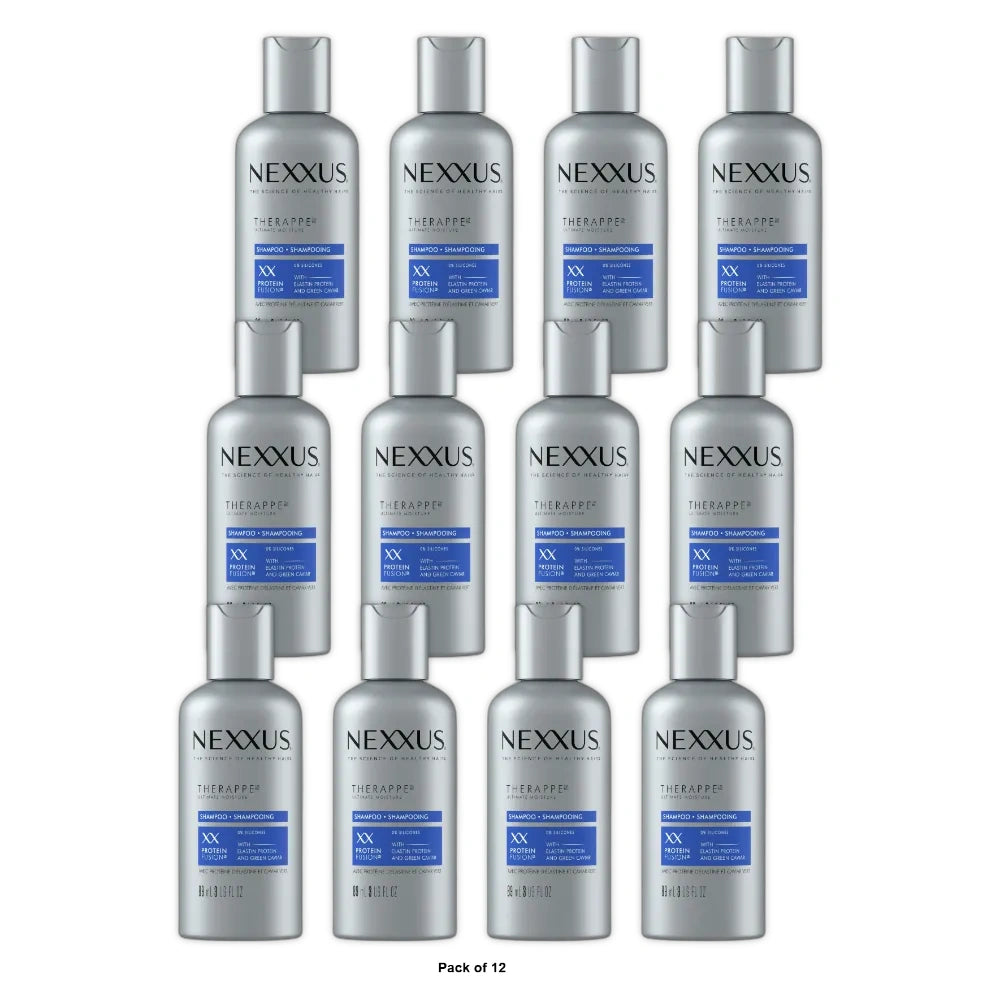 Nexxus Therappe Ultimate Moisture Shampoo for Dry Hair with Elastin Protein and 3fl Oz (Pack of 12)