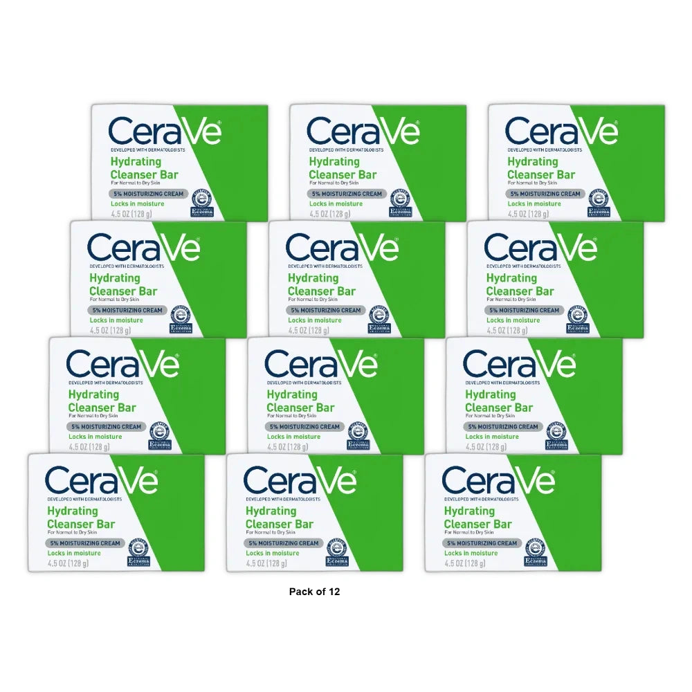 CERAVE HYDRATE CLEANS BAR 4.5 OZ (Pack of 12)