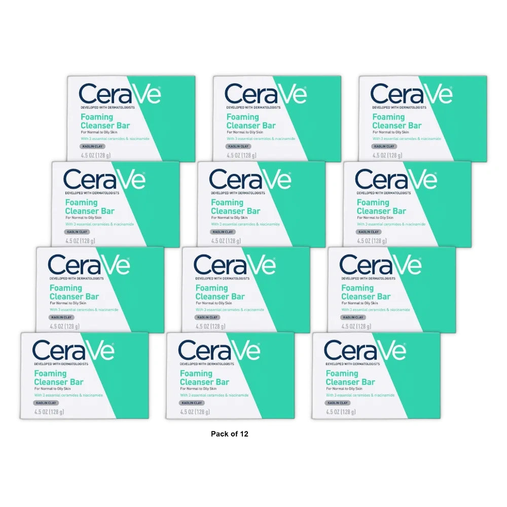 CERAVE FOAMING CLEANS BAR 4.5 OZ (Pack of 12)