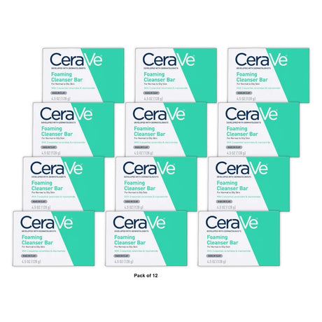 CERAVE FOAMING CLEANS BAR 4.5 OZ (Pack of 12)