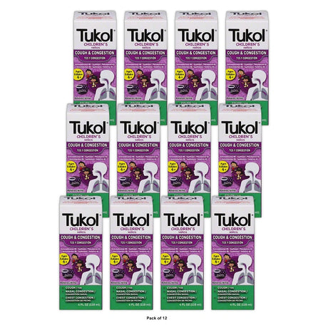 TUKOL Children's Cough & Cold, 4 Fl oz (Pack of 12)