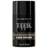 Toppik Hair Building Fibers, Dark Brown Hair Fibers, Hair Thickener for Thinning (Pack of 12)