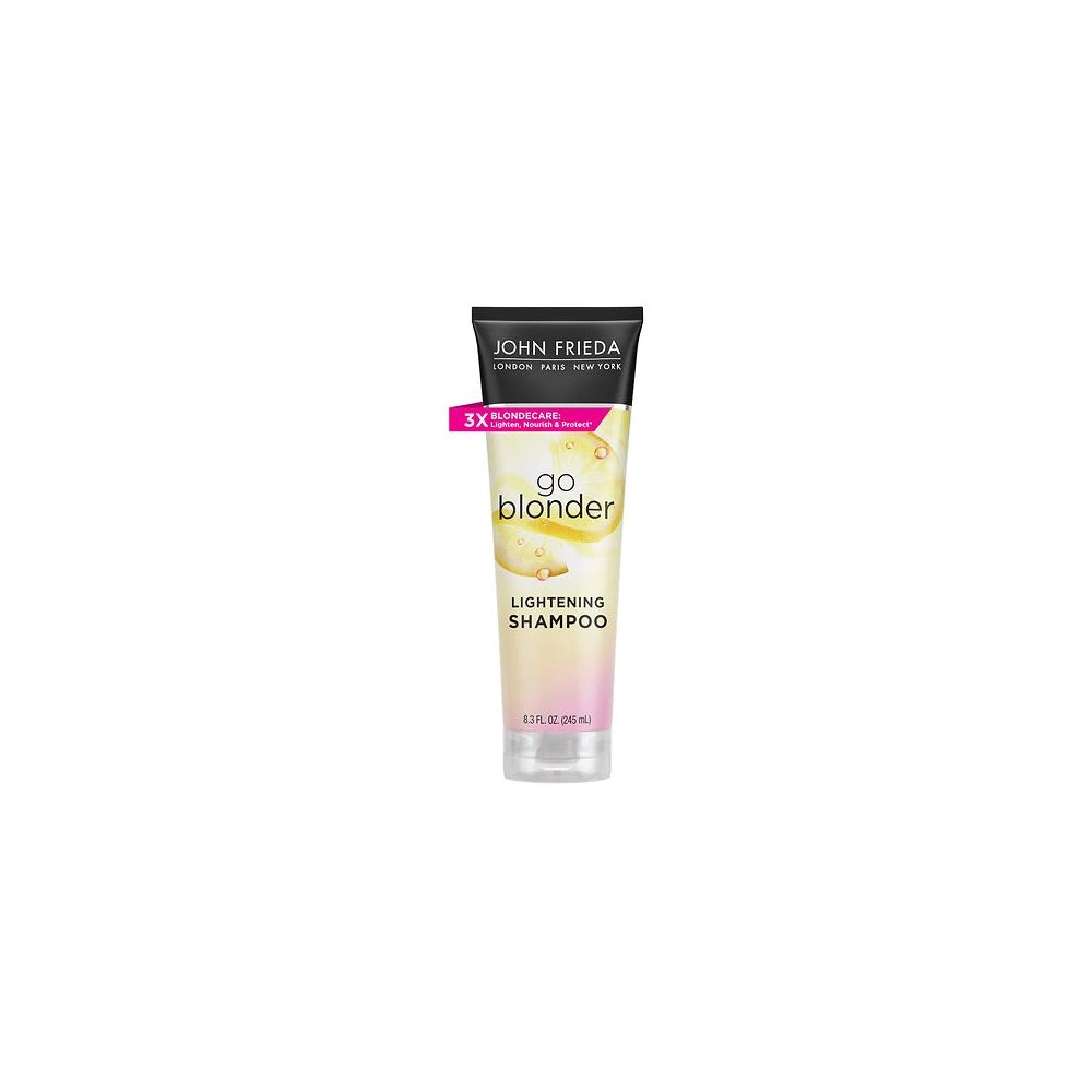 John Frieda Go Blonder Lightening Shampoo for Blonde Color-Treated Hair Paraben8.3 Fl Oz (Pack of 6)