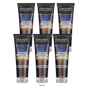 John Frieda Midnight Brunette Visibly Deeper Color Deepening Conditioner Brunet 8.3 oz(Pack of 6)