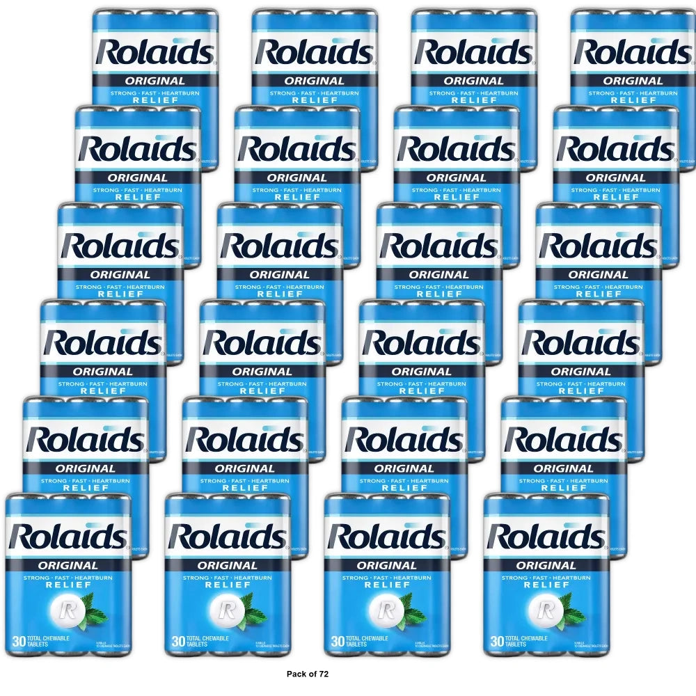 Rolaids Original Digestive Chewable Tablets - 30ct (Pack of 72)