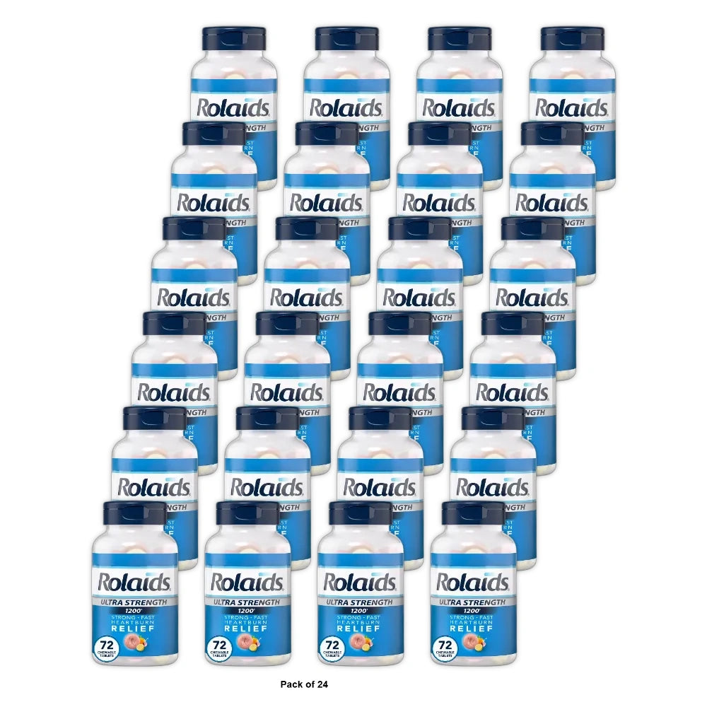 Rolaids Ultra Strength Chewable Tablets - Fruit - 72ct (Pack of 24)