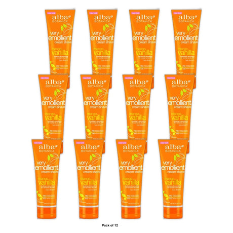 Hain Celestial Group Alba Botanica Very Emollient Cream Shave 8Oz (Pack of 12)