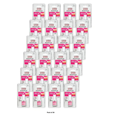 Kiss Powerflex Brush-On Nail Glue - 0.17 Oz (Pack Of 36)