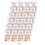 Kiss Salon Acrylic Medium Coffin Press-on Nails with Glue, White French, 28 Pieces (Pack of 36)
