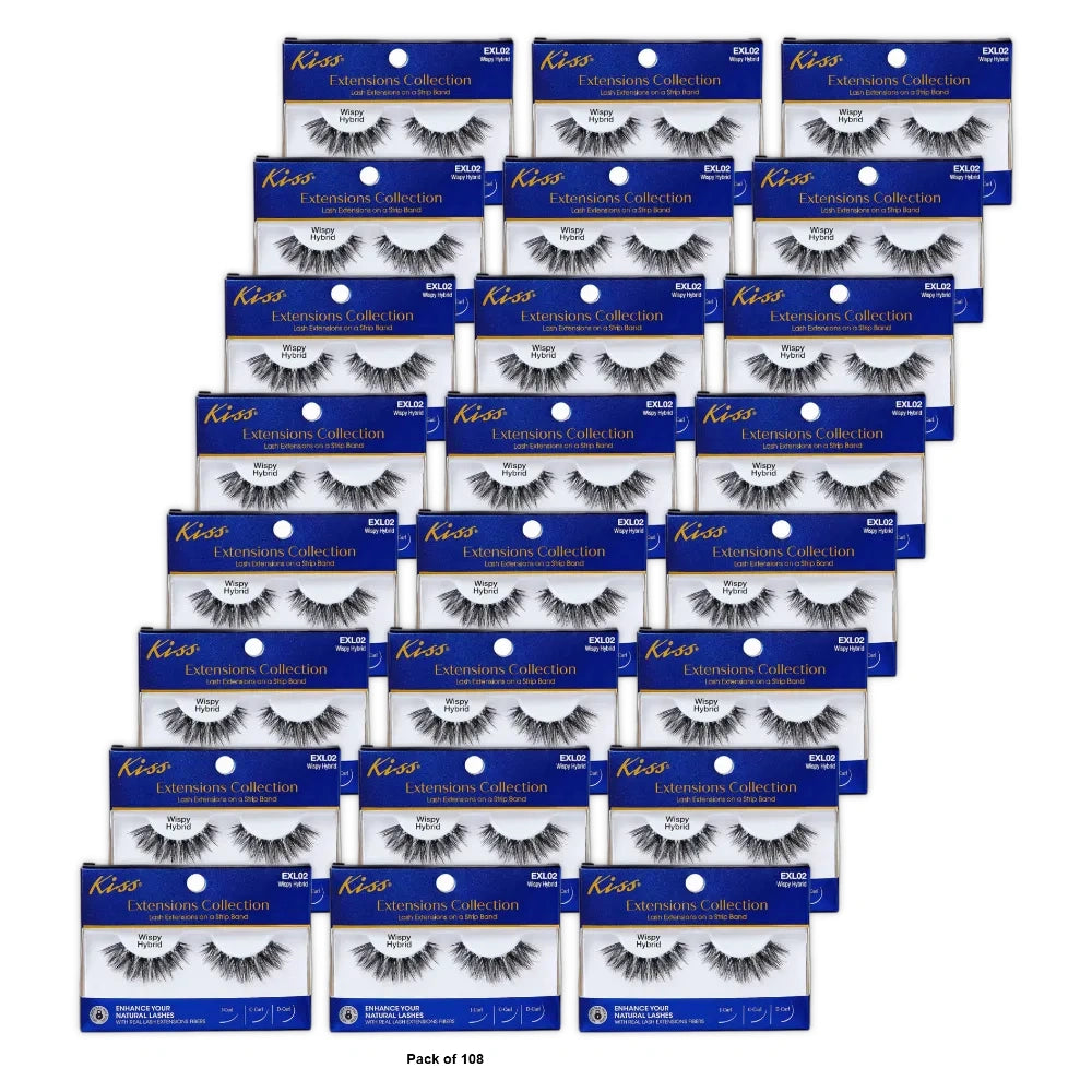 KISS EXTENSION WHISP HYBRID 1CT (Pack of 108)