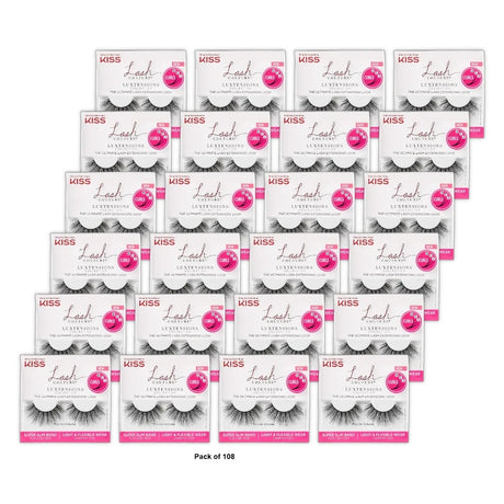 Kiss Extensions Collection Lashes Russian Volume EXL03 - Lot of 2 Packages (Pack of 108)