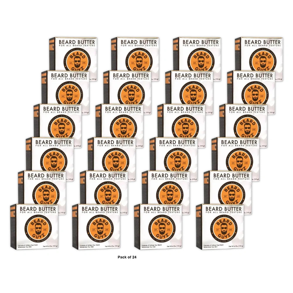 Beard Guyz Beard Butter With Grotein moisturizing blend for a smooth comfortab 4Oz (Pack of 24)