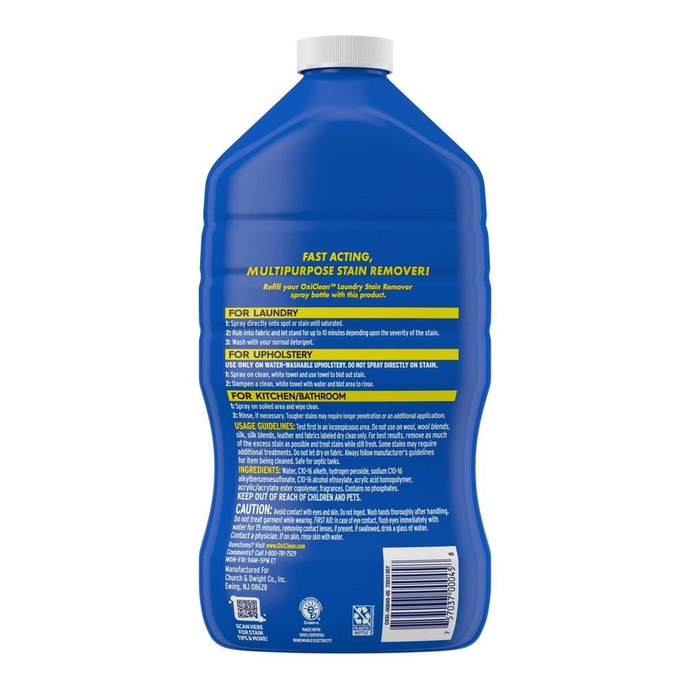 Oxiclean Laundry Stain Remover Spray Refill, 56 FL OZ (Pack of 4)