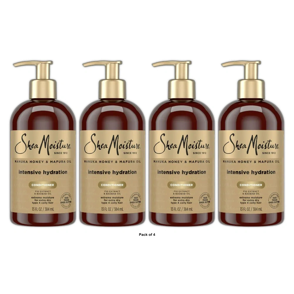 SheaMoisture Manuka Honey & Mafura Hair Oil Intensive Hydration Conditioner - 13 fl oz (Pack of 4)