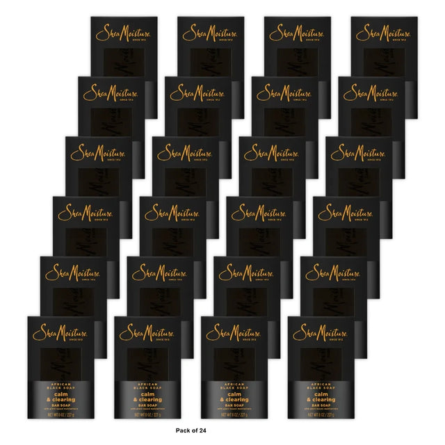 SheaMoisture African Black Bar Soap - 8Oz (Pack of 24)