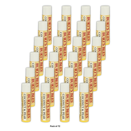 Burt'S Bees Coconut & Pear Moisturizing Lip Balm 0.15 Oz (Pack Of 72)