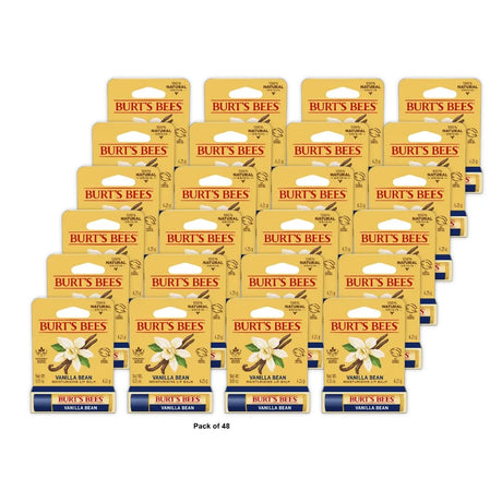 Burt'S Bees Vanilla Bean Lip Balm - 0.15Oz (Pack Of 48)