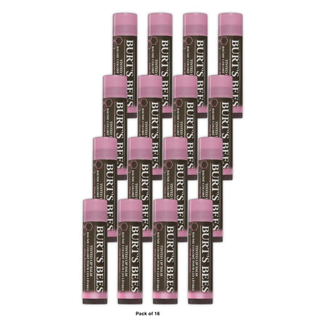 Burt S Bees 100% Natural Tinted Lip Balm Pink Blossom With Shea Butter & Botani 0.15Oz (Pack Of 16)
