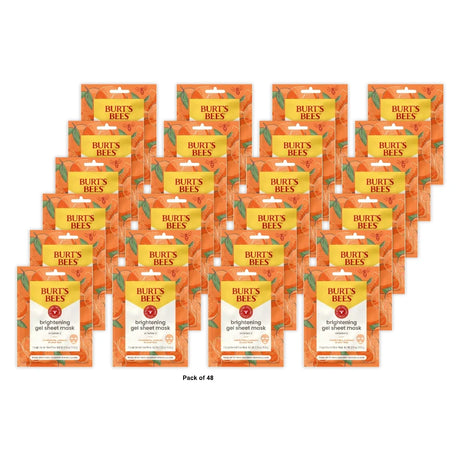 Burts Bees Brightening Biocellulose Gel Face Mask with Mandarin Extract Single U (Pack of 48)