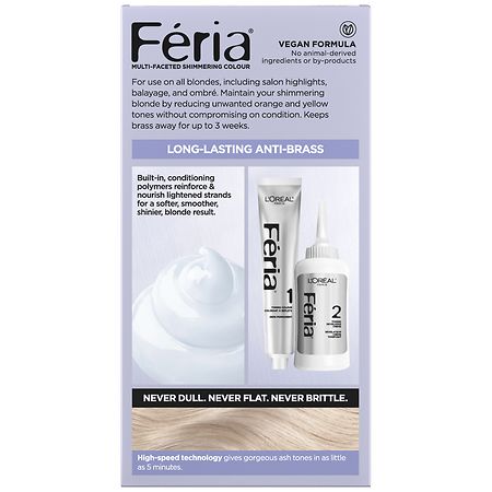 L'Oreal Paris Feria Power Toner, Long Lasting Anti Brass Toner Ice Blonde 9P - 1 (Pack of 12)