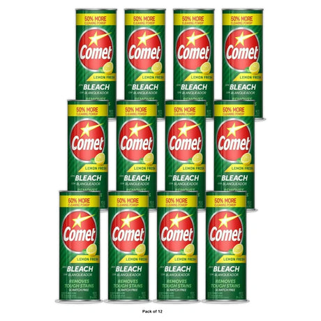 Comet Lemon Fresh Disinfectant Cleanser with Bleach - 21 OZ (Pack of 12)