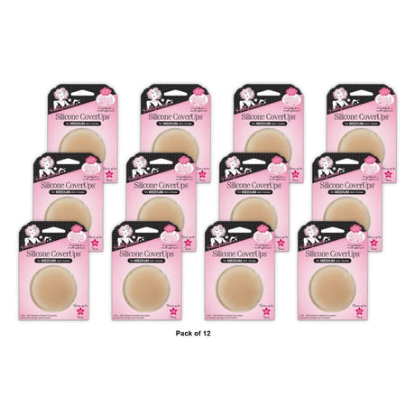 Hollywood Fashion Secrets Women s Nipple Covers for Medium Skin Tones 1.6Oz (Pack of 12)
