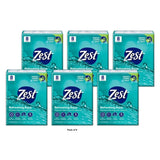 Zest 8-Bar Bath Size Soap, Aqua, 4 OZ (Pack of 6)