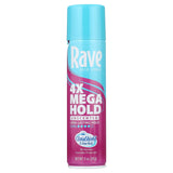 Rave 4X Mega Hold Hair Spray All-Weather Protection with Vitamin-Rich Formula 11 OZ (Pack of 12)