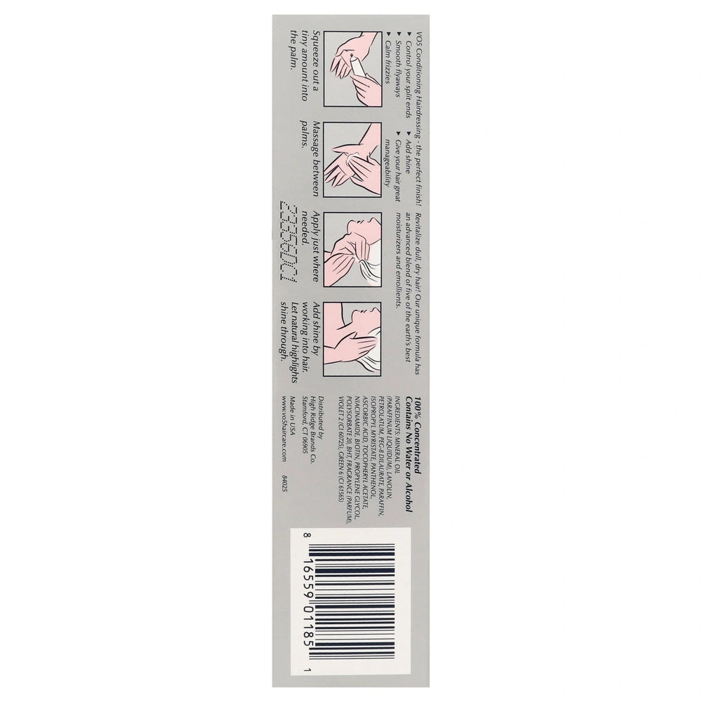Alberto VO5 Strengthening &amp; Split End Repair Shine Enhancing Daily Hairdressing 1.5Oz (Pack of 12)