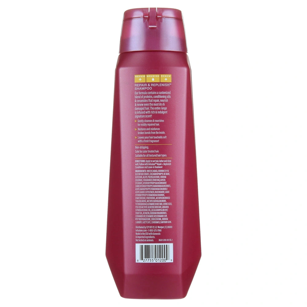 Infusium Repair & Replenish Nourishing Shampoo with Keratin for All Hair Types 13.5 fl oz(Pack of 6)