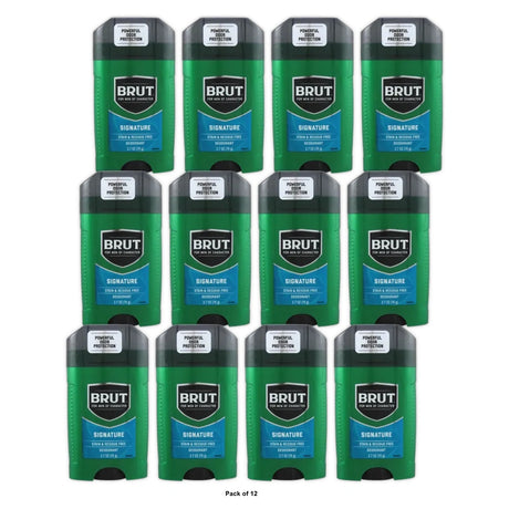 BRUT Deodorant Stick Classic Fragrance 2.25 OZ (Pack of 12)