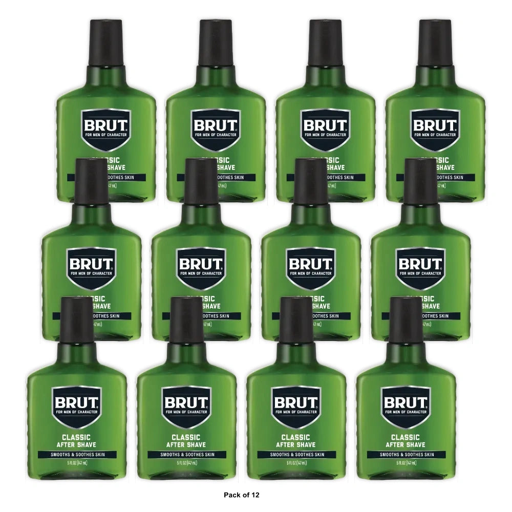 Brut Men s Classic After Shave Original Fragrance for All Skin Types 5 fl OZ (Pack of 12)