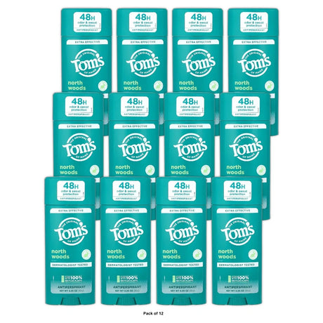 Tom s of Maine Extra Effective Antiperspirant North Woods 3.25 oz (Pack of 12)