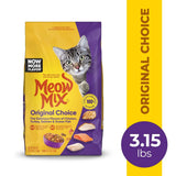 Meow Mix Original Dry Cat Food, 3.15-Pound (Pack of 4)