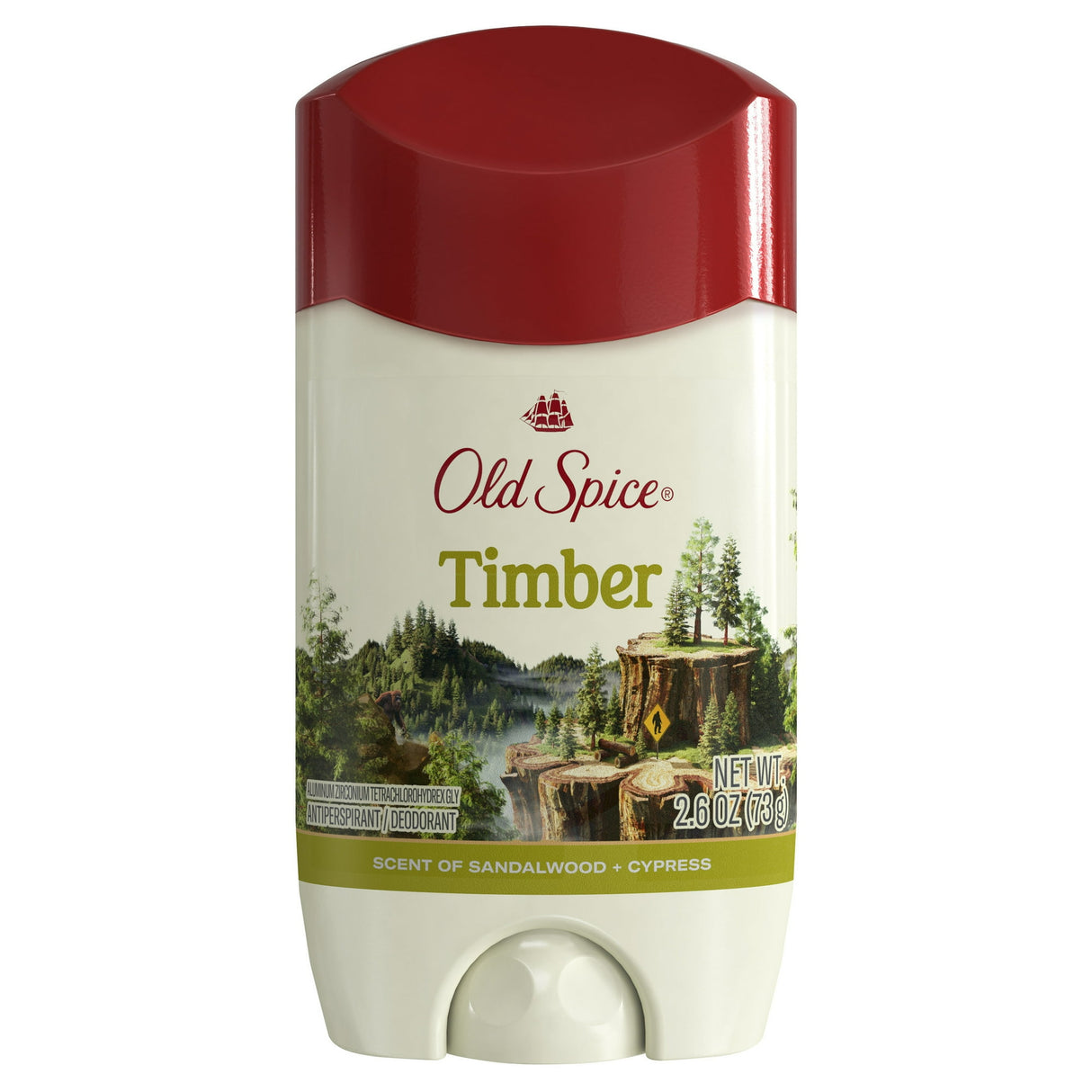 Old Spice Antiperspirant Deodorant for Men, Timber With Sandalwood, Inspired by 2.26 oz (Pack of 12)