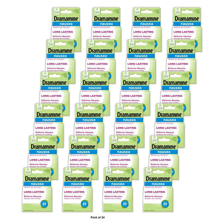 Dramamine Nausea Long Lasting, Nausea Relief Tablets, 10 Count (B0794RGJH3) (Pack of 24)