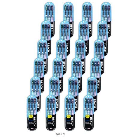 (Pack of 3) Reach Advanced Design Toothbrushes Firm Bristles (Pack of 72)