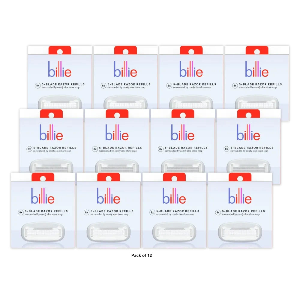 Billie Women’s Razor 5-Blade Refills (Pack of 12)