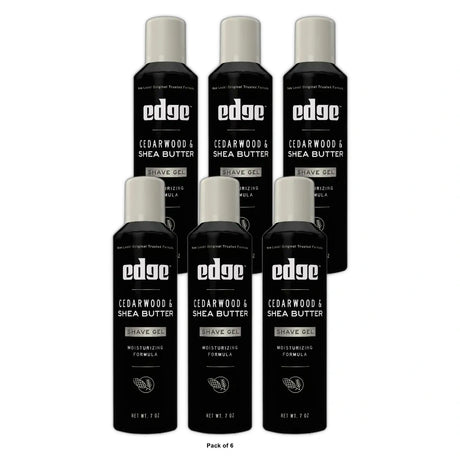 Edge Cedarwood & Shea Butter Men s Shave Gel 7 Moisturizing Formula That Pro 7 oz (Pack of 6)