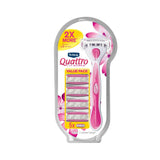 Schick Quattro for Women Women s Razor 1 Razor Handle and 5 Refills Value Pack (Pack of 12)