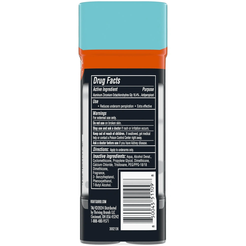 Right Guard Xtreme Defense Antiperspirant & Deodorant Gel for Men Arctic Refres 4 oz (Pack of 12)