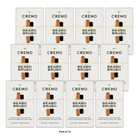 Cremo Premium Beard Brush with Wood Handle - Shaping & Styling - 1ct 16Oz (Pack of 12)